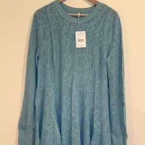 NWT Free People Coffee in the Morning Top XL